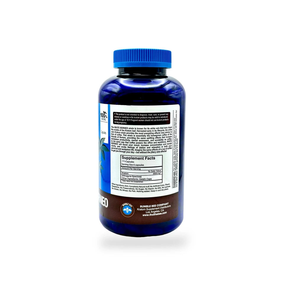 Bumble Bee Kratom White Borneo Capsules