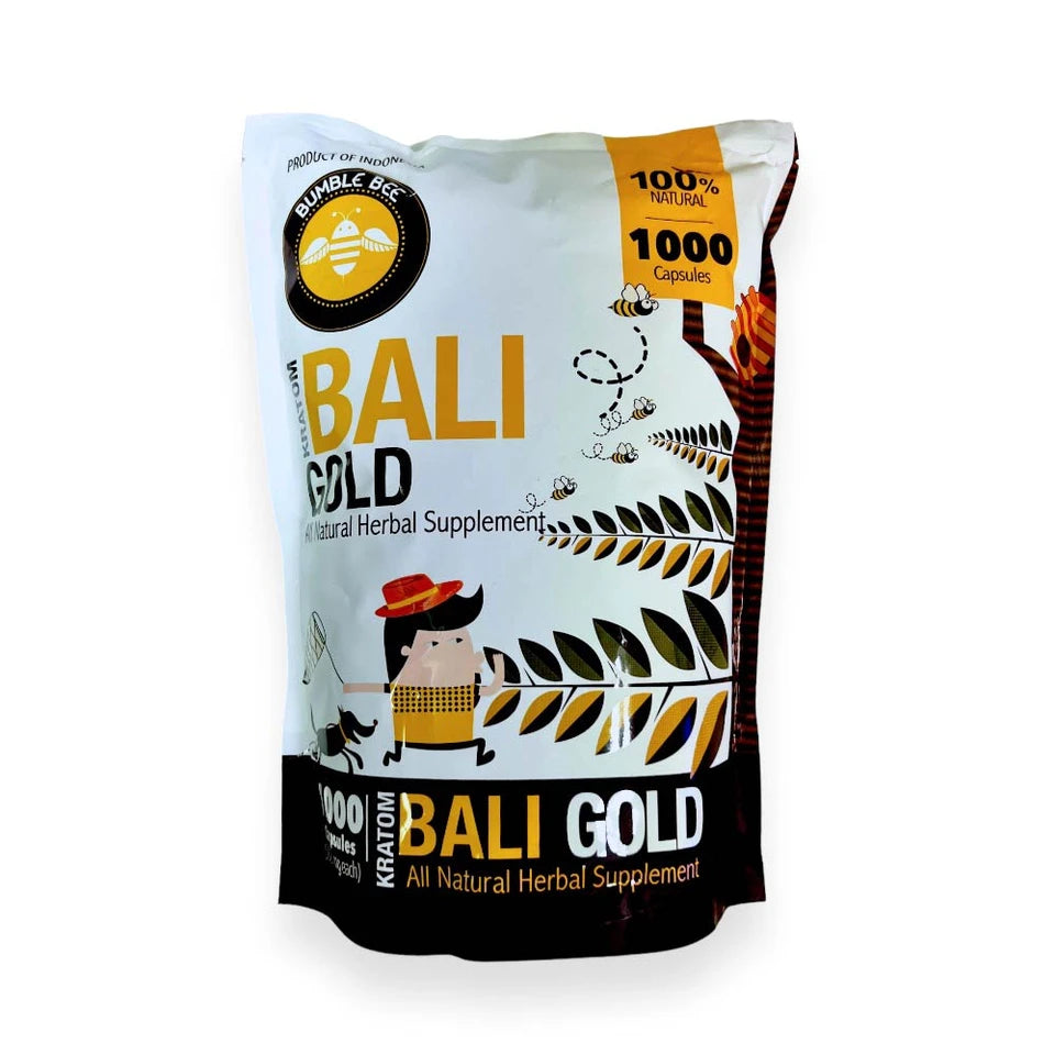 Bumble Bee Kratom Bali Gold Capsules
