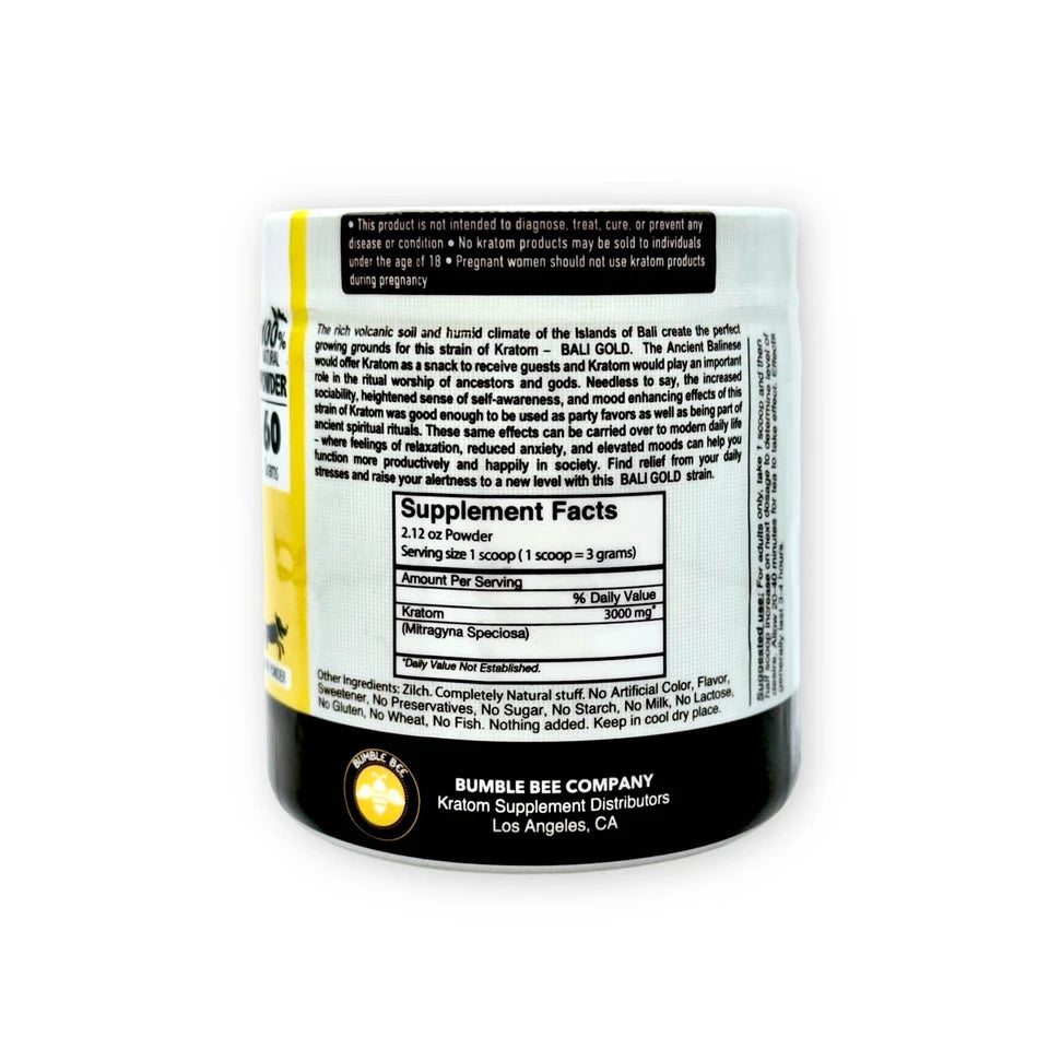 Bumble Bee Kratom Bali Gold Powder