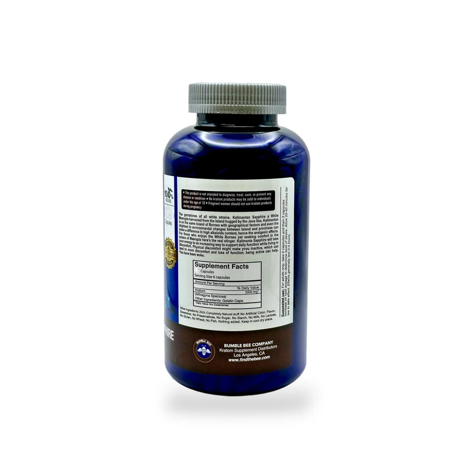 Bumble Bee Kratom Kalamantan White Sapphire Capsules
