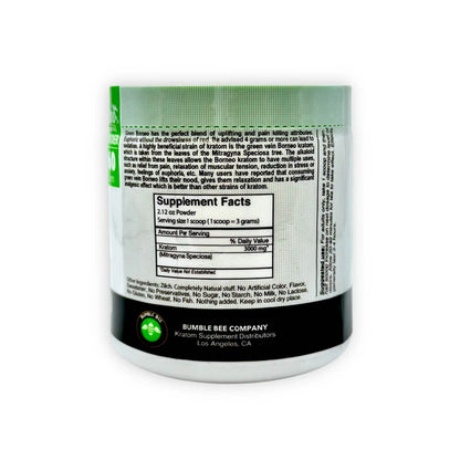Bumble Bee Kratom Green Borneo Powder