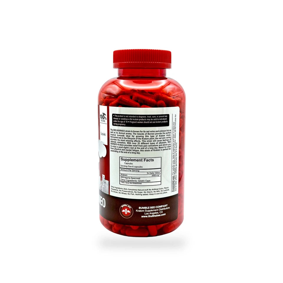 Bumble Bee Kratom Red Borneo Capsules